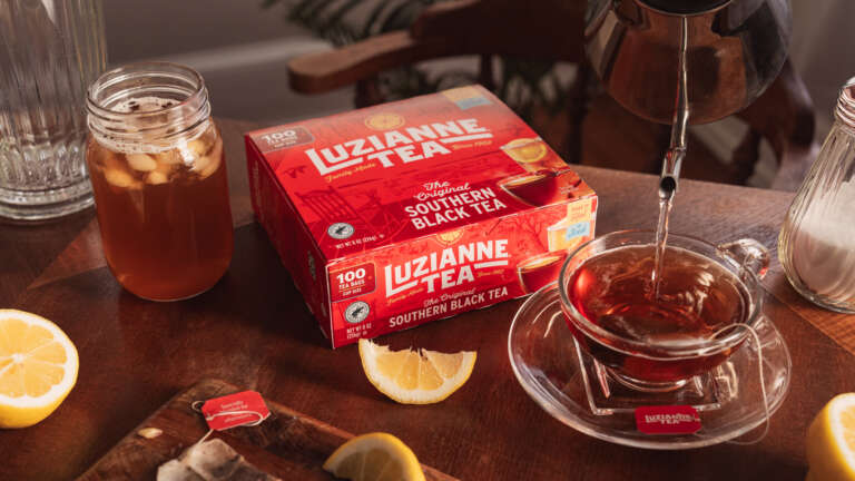 box of 100 count luzianne tea bags